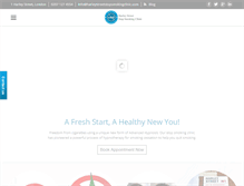 Tablet Screenshot of harleystreetstopsmokingclinic.com